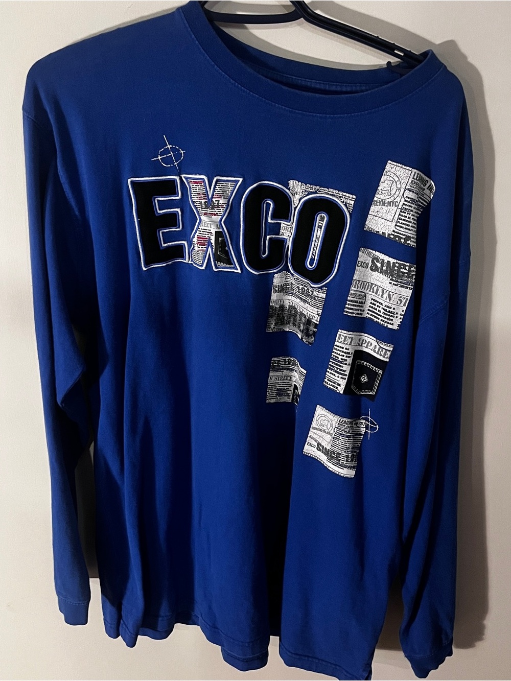 Long Sleeve Graphic Tee - Blue